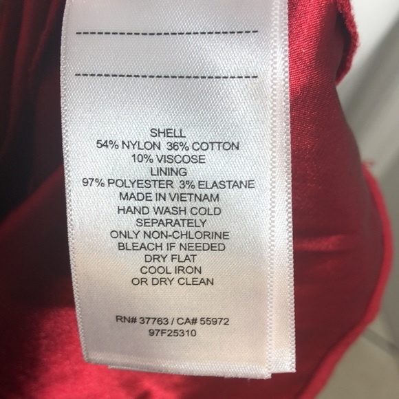 WhimsiGoth Red Black Tipped lace Peplum Cocktail Sexy Dress Sz 0 - Picture 13 of 14